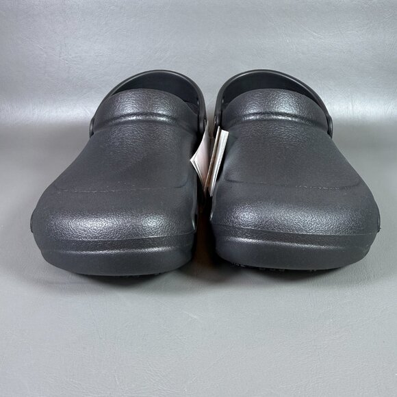 Crocs Bistro Clogs Shoes Unisex Womens 7 Mens 5 Black Slip Resistant Closed Toe - Picture 4 of 12
